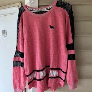 Victoria’s Secret Pink Long Sleeve Mesh Pullover